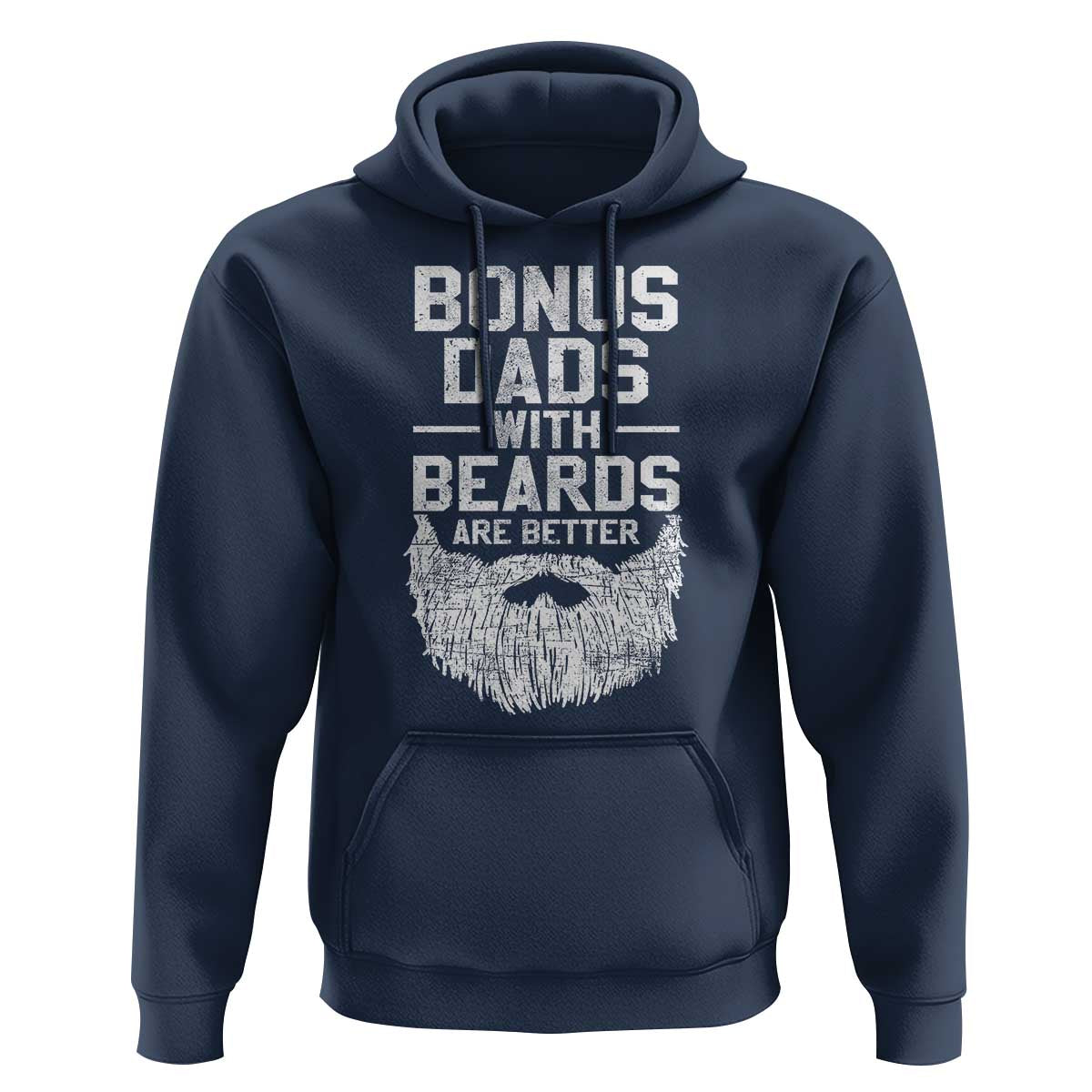 Bonus Dads With Beards Are Better Hoodie Funny Stepdad Stepfather Fathers Day