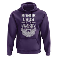 Bonus Dads With Beards Are Better Hoodie Funny Stepdad Stepfather Fathers Day