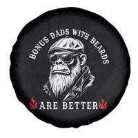 Bonus Dad Gifts Spare Tire Cover Retro Bigfoot Stepdad With Beards Are Better