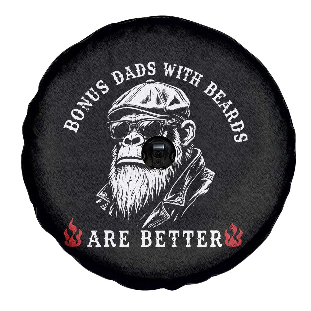 Bonus Dad Gifts Spare Tire Cover Retro Bigfoot Stepdad With Beards Are Better