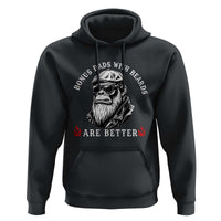 Bonus Dad Gifts Hoodie Retro Bigfoot Stepdad With Beards Are Better