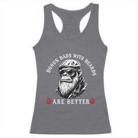 Bonus Dad Gifts Racerback Tank Top Retro Bigfoot Stepdad With Beards Are Better