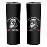 Bonus Dad Gifts Skinny Tumbler Retro Bigfoot Stepdad With Beards Are Better