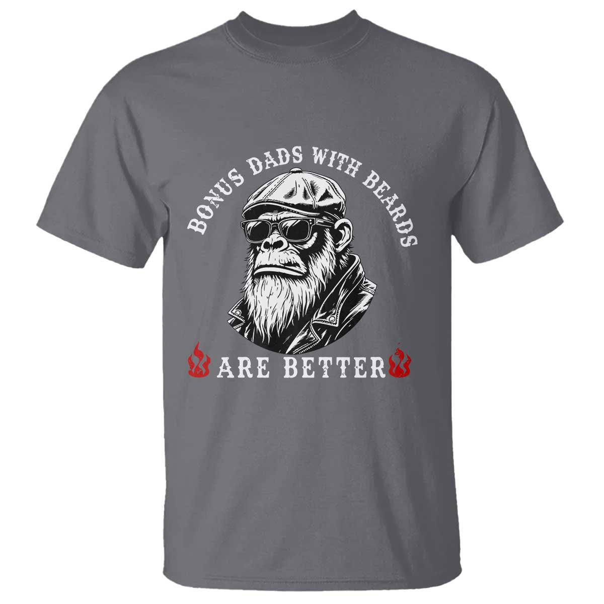 Bonus Dad Gifts T Shirt Retro Bigfoot Stepdad With Beards Are Better