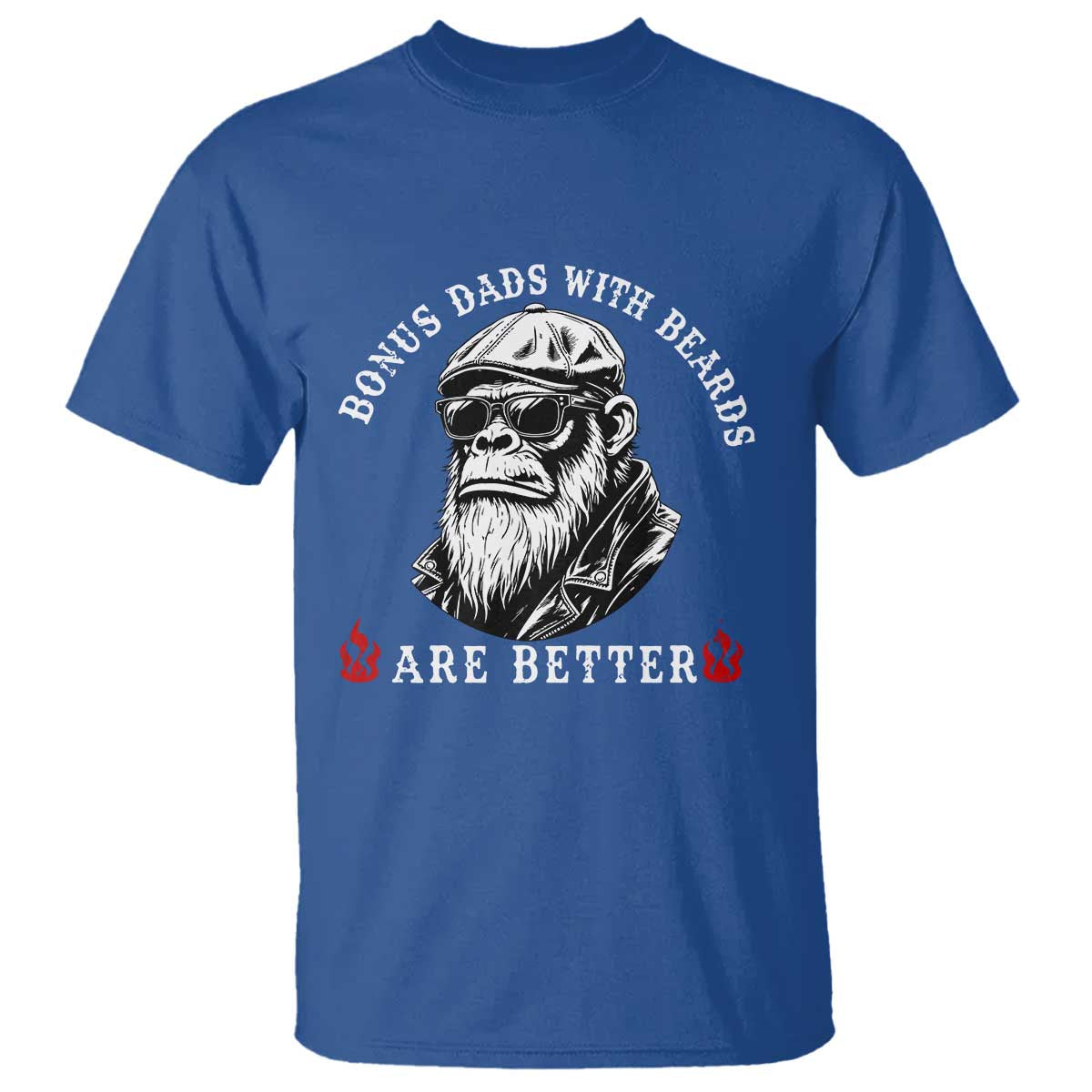 Bonus Dad Gifts T Shirt Retro Bigfoot Stepdad With Beards Are Better