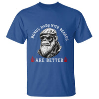Bonus Dad Gifts T Shirt Retro Bigfoot Stepdad With Beards Are Better
