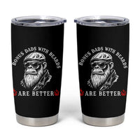 Bonus Dad Gifts Tumbler Cup Retro Bigfoot Stepdad With Beards Are Better