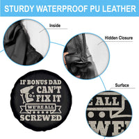 Funny Stepdad Spare Tire Cover Retro If Bonus Dad Cant Fix It Were All Screwed