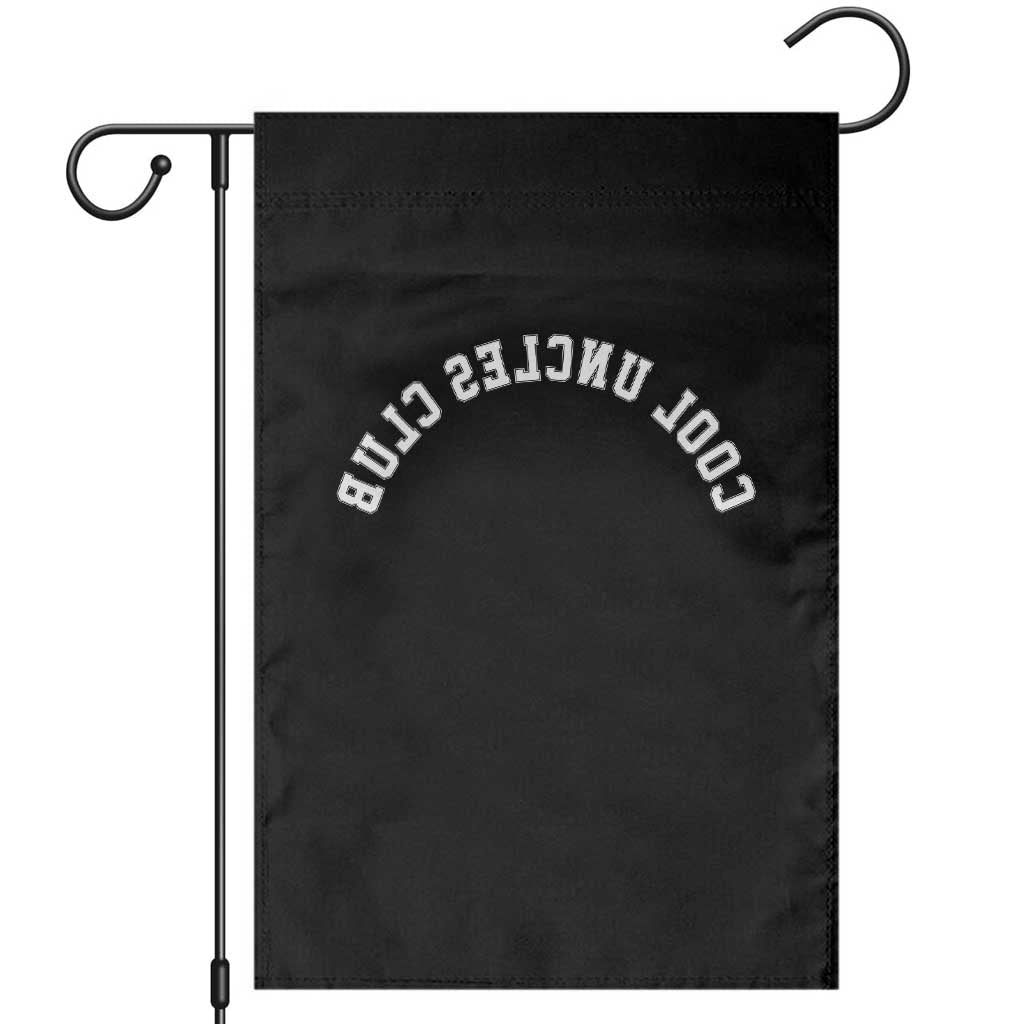 Cool Uncles Club Garden Flag Gifts For Uncle Retro Upside Down Text