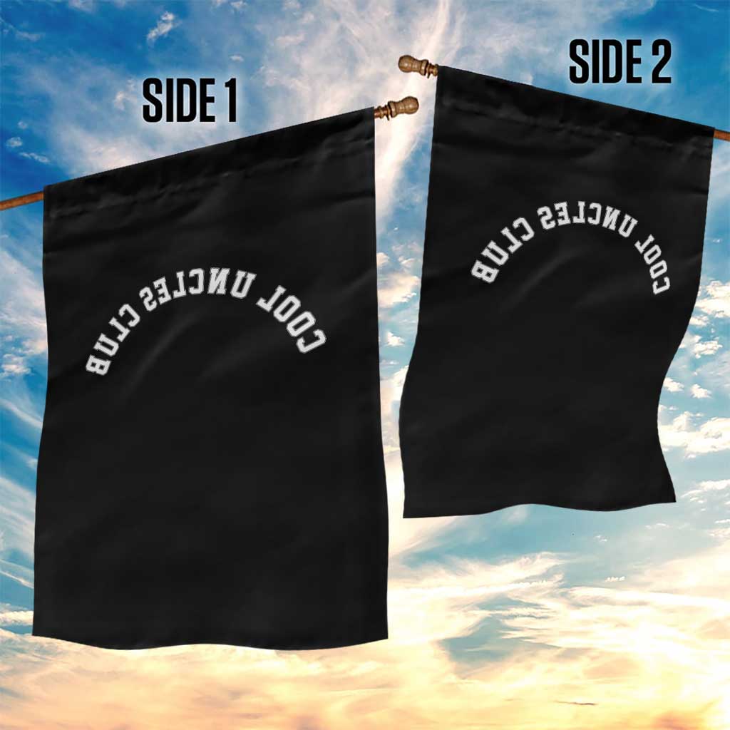 Cool Uncles Club Garden Flag Gifts For Uncle Retro Upside Down Text