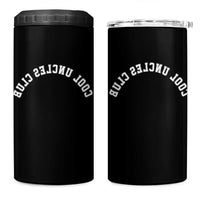 Cool Uncles Club 4 in 1 Can Cooler Tumbler Gifts For Uncle Retro Upside Down Text