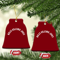 Cool Uncles Club Ceramic Ornament Gifts For Uncle Retro Upside Down Text