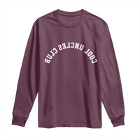 Cool Uncles Club Long Sleeve Shirt Gifts For Uncle Retro Upside Down Text