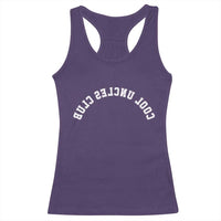 Cool Uncles Club Racerback Tank Top Gifts For Uncle Retro Upside Down Text