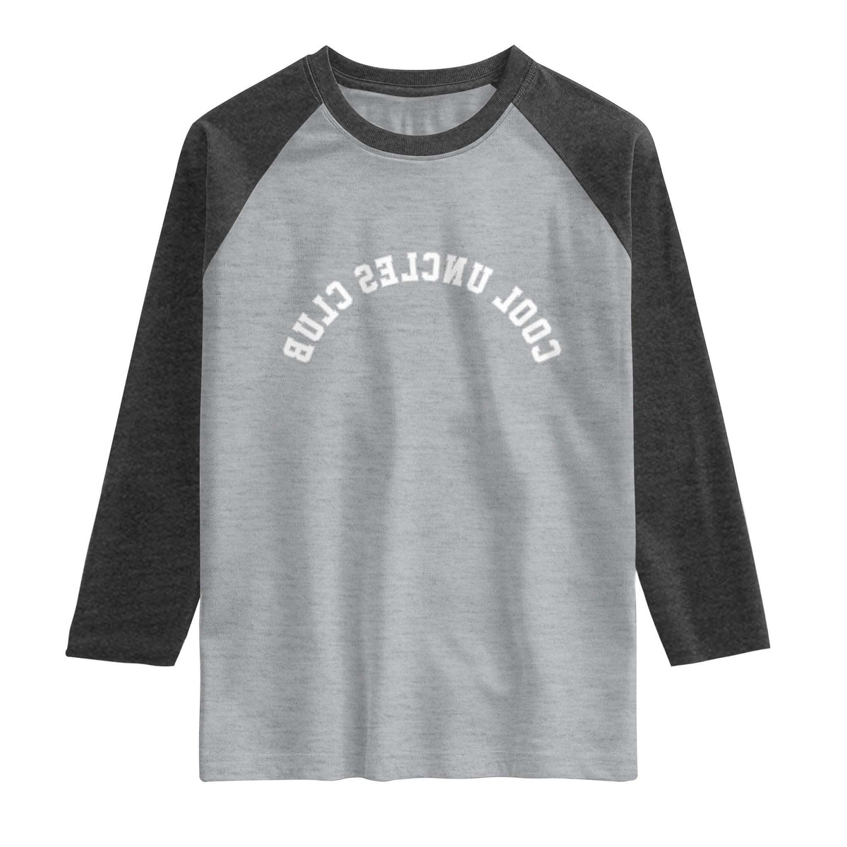 Cool Uncles Club Raglan Shirt Gifts For Uncle Retro Upside Down Text