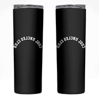 Cool Uncles Club Skinny Tumbler Gifts For Uncle Retro Upside Down Text