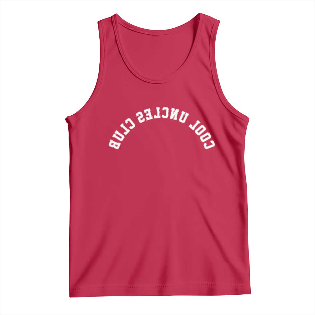 Cool Uncles Club Tank Top Gifts For Uncle Retro Upside Down Text