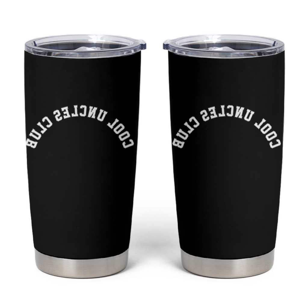 Cool Uncles Club Tumbler Cup Gifts For Uncle Retro Upside Down Text
