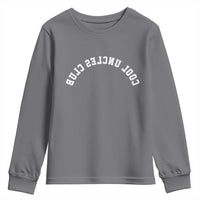Cool Uncles Club Youth Sweatshirt Gifts For Uncle Retro Upside Down Text