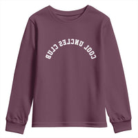 Cool Uncles Club Youth Sweatshirt Gifts For Uncle Retro Upside Down Text