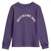 Cool Uncles Club Youth Sweatshirt Gifts For Uncle Retro Upside Down Text