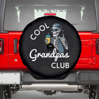 Cool Grandpas Club Spare Tire Cover Fathers Day Best Grandpa Skeleton