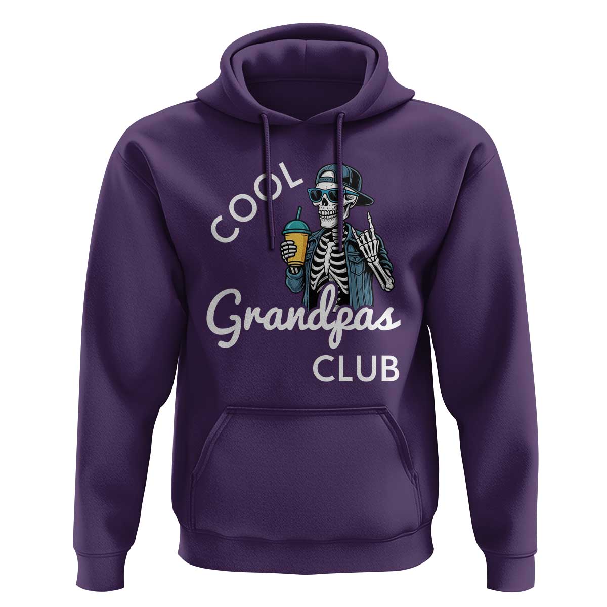 Cool Grandpas Club Hoodie Fathers Day Best Grandpa Skeleton