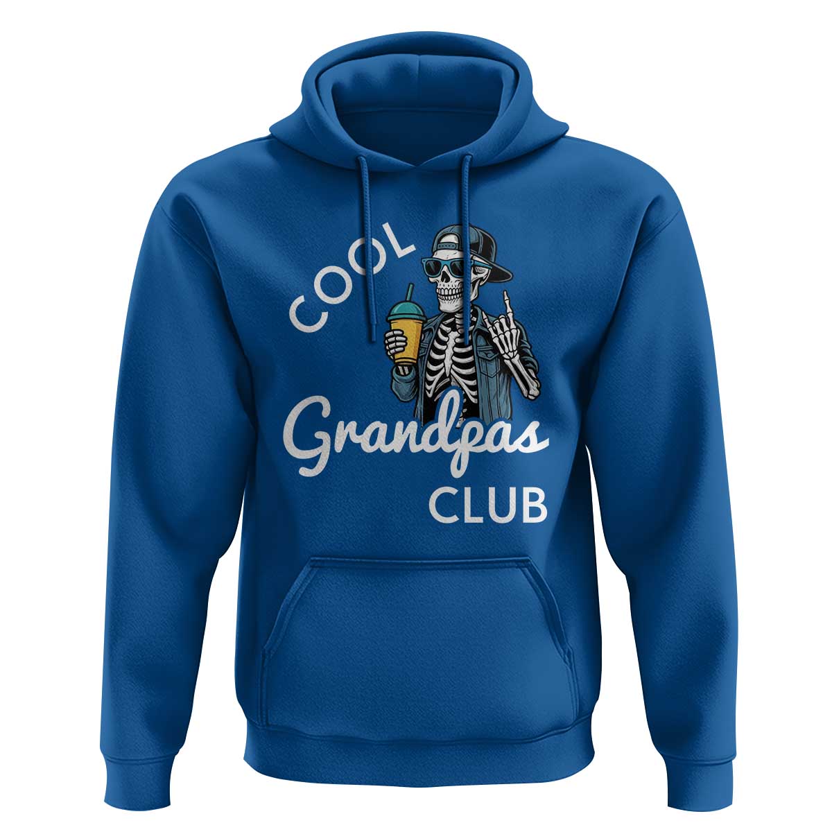 Cool Grandpas Club Hoodie Fathers Day Best Grandpa Skeleton