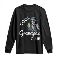 Cool Grandpas Club Long Sleeve Shirt Fathers Day Best Grandpa Skeleton
