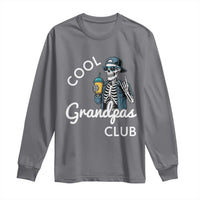 Cool Grandpas Club Long Sleeve Shirt Fathers Day Best Grandpa Skeleton