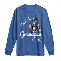 Cool Grandpas Club Long Sleeve Shirt Fathers Day Best Grandpa Skeleton
