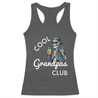 Cool Grandpas Club Racerback Tank Top Fathers Day Best Grandpa Skeleton