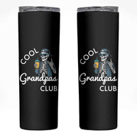 Cool Grandpas Club Skinny Tumbler Fathers Day Best Grandpa Skeleton