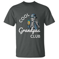 Cool Grandpas Club T Shirt Fathers Day Best Grandpa Skeleton
