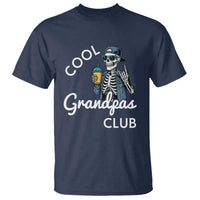 Cool Grandpas Club T Shirt Fathers Day Best Grandpa Skeleton