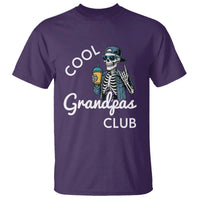 Cool Grandpas Club T Shirt Fathers Day Best Grandpa Skeleton