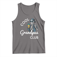 Cool Grandpas Club Tank Top Fathers Day Best Grandpa Skeleton