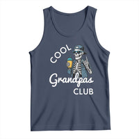 Cool Grandpas Club Tank Top Fathers Day Best Grandpa Skeleton
