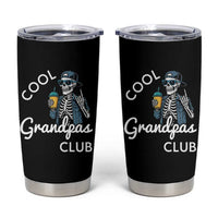 Cool Grandpas Club Tumbler Cup Fathers Day Best Grandpa Skeleton