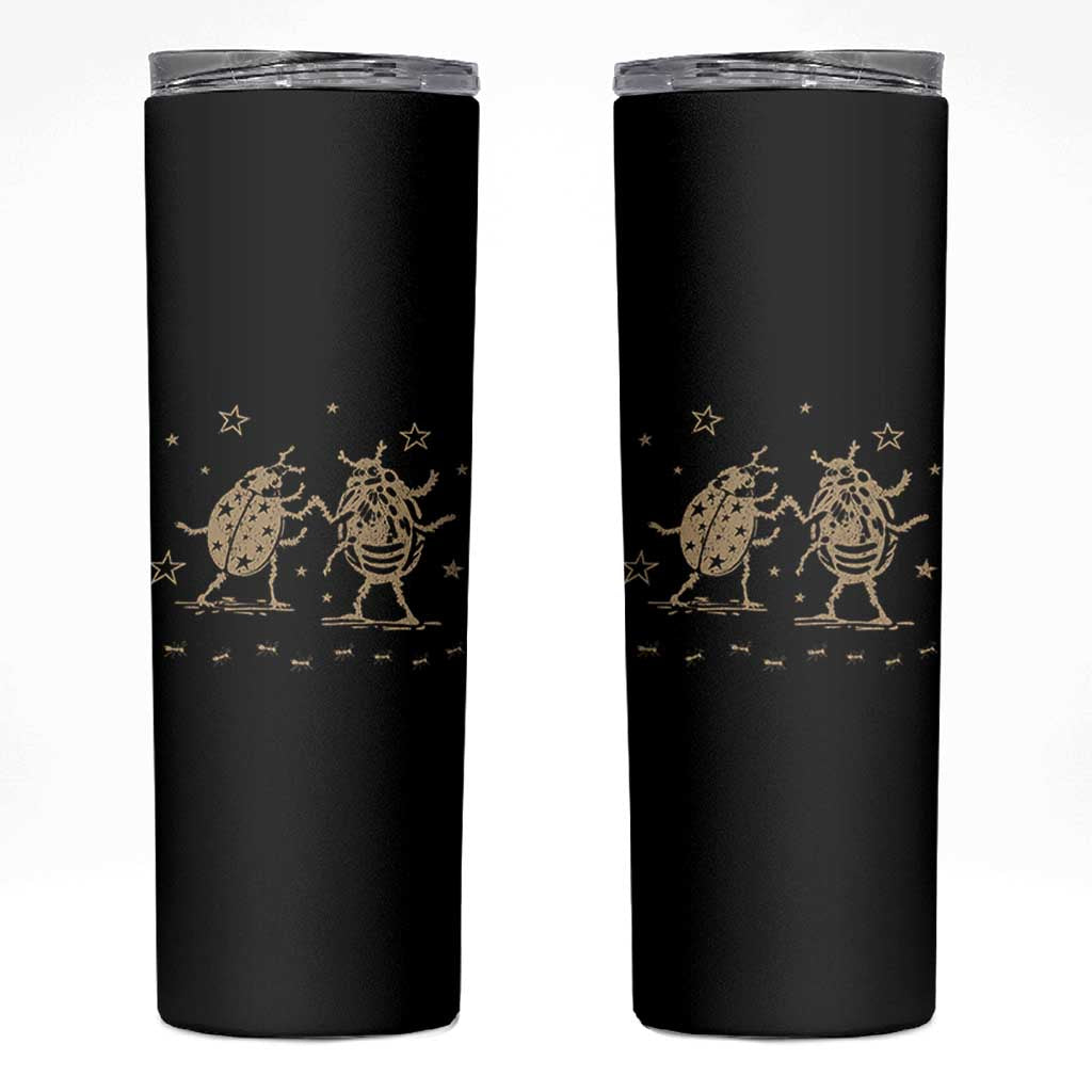 Dancing Lady Bugs Happy Little Insects Nature Lovers Skinny Tumbler