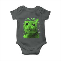 Funny Alien Cat Meme Retro Y2K Vintage Space Kitty Baby Onesie
