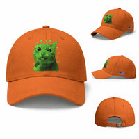 Funny Alien Cat Meme Retro Y2K Vintage Space Kitty Baseball Cap