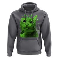 Funny Alien Cat Meme Retro Y2K Vintage Space Kitty Hoodie