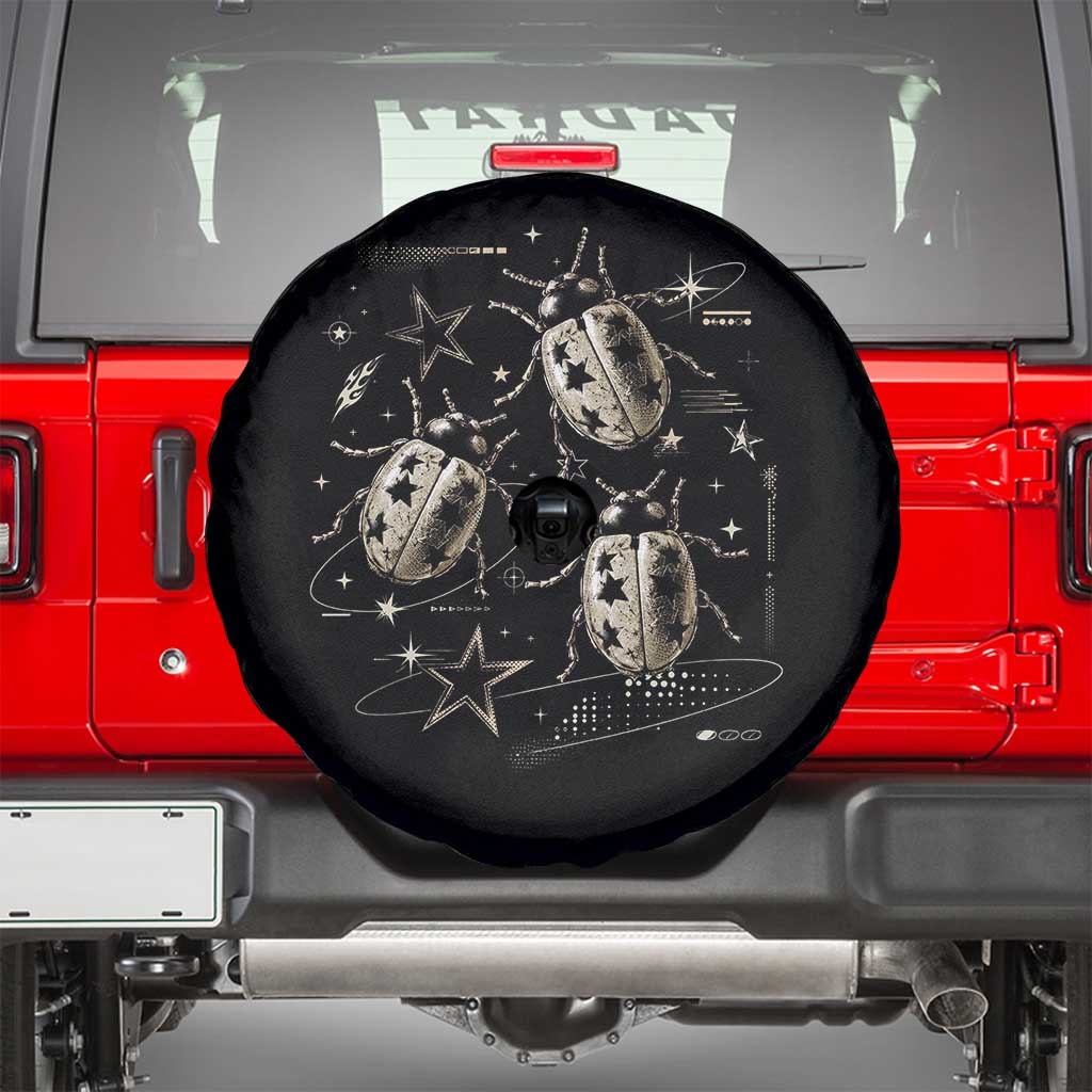 Cute Ladybug Y2k Grunge 2000s Alt 90s Vintage Star Dots Teen Spare Tire Cover