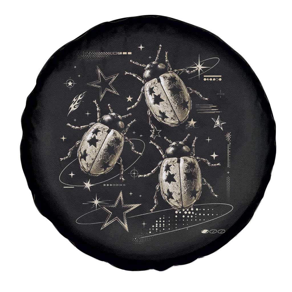 Cute Ladybug Y2k Grunge 2000s Alt 90s Vintage Star Dots Teen Spare Tire Cover