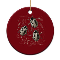 Cute Ladybug Y2k Grunge 2000s Alt 90s Vintage Star Dots Teen Ceramic Ornament