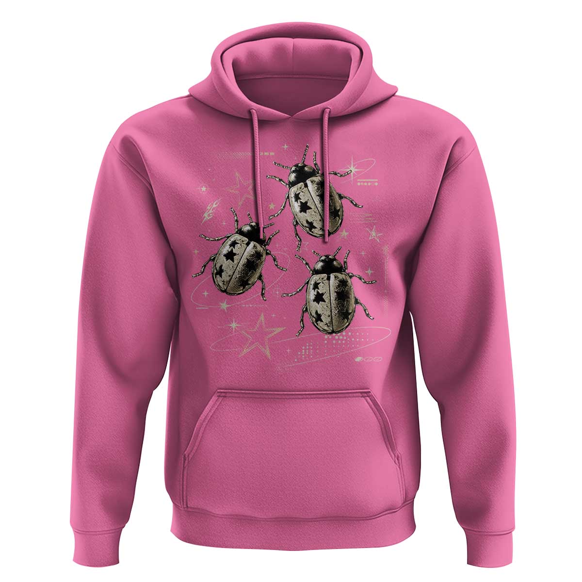 Cute Ladybug Y2k Grunge 2000s Alt 90s Vintage Star Dots Teen Hoodie