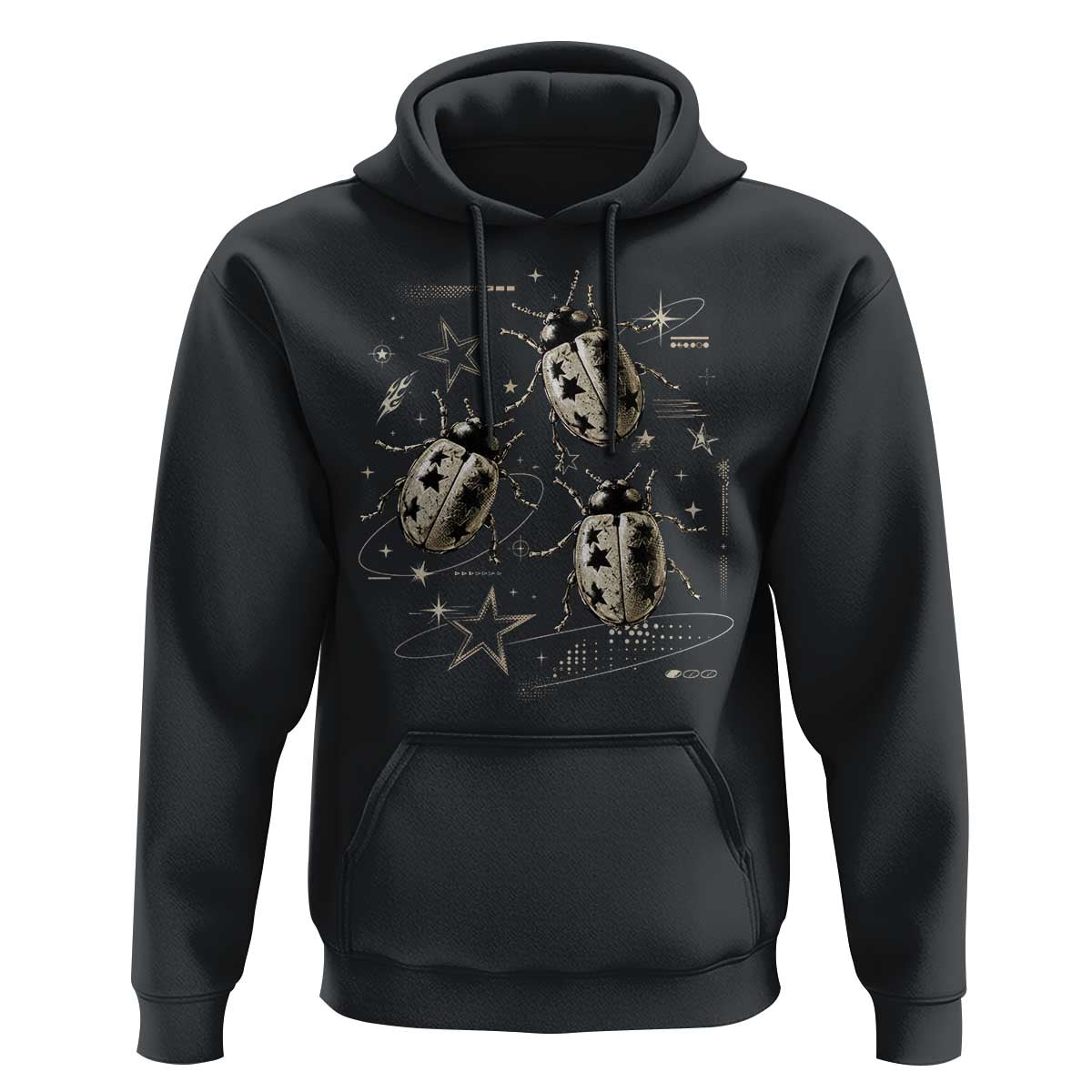 Cute Ladybug Y2k Grunge 2000s Alt 90s Vintage Star Dots Teen Hoodie