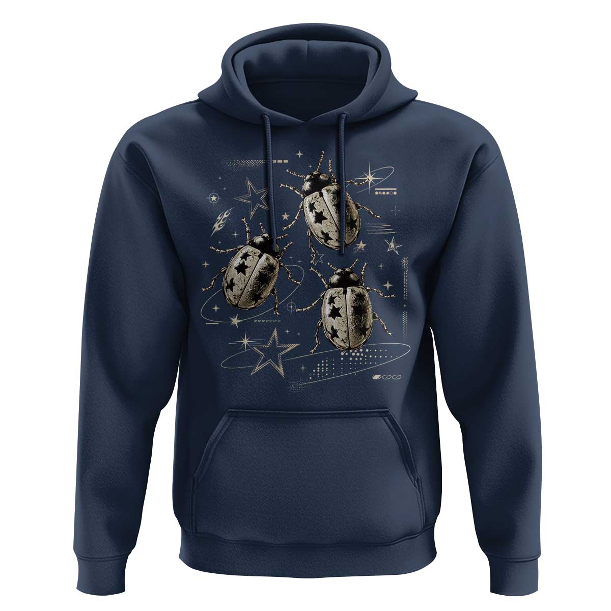 Cute Ladybug Y2k Grunge 2000s Alt 90s Vintage Star Dots Teen Hoodie