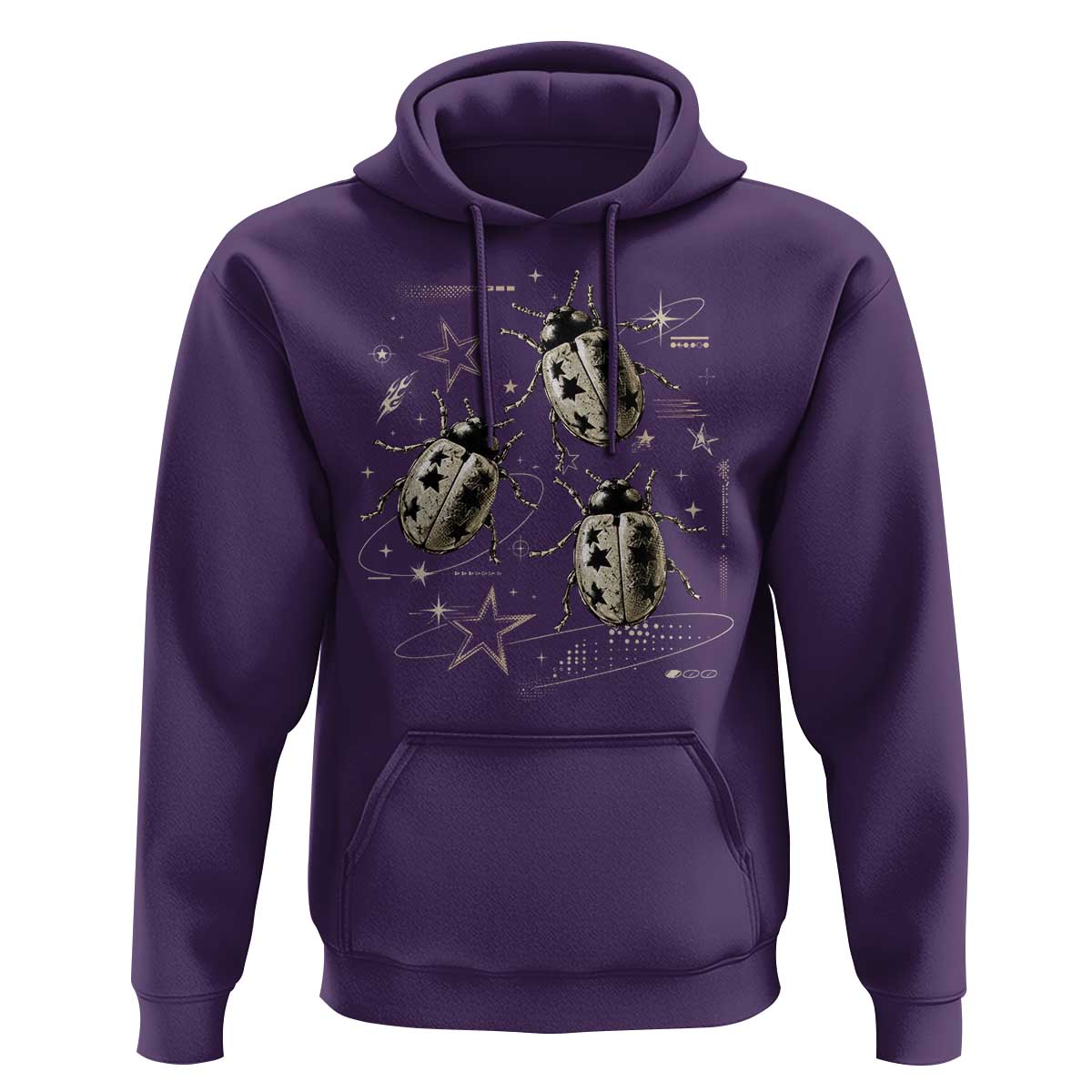 Cute Ladybug Y2k Grunge 2000s Alt 90s Vintage Star Dots Teen Hoodie
